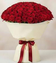 Букет 101 Красная роза Милано в Кармаскалы