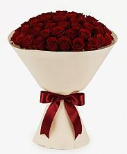 Букет 101 Бордовая роза Блэк Бакарра в Кармаскалы