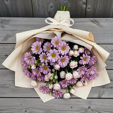 Букет цветов из:  Розы и Хризантемы в Кармаскалы