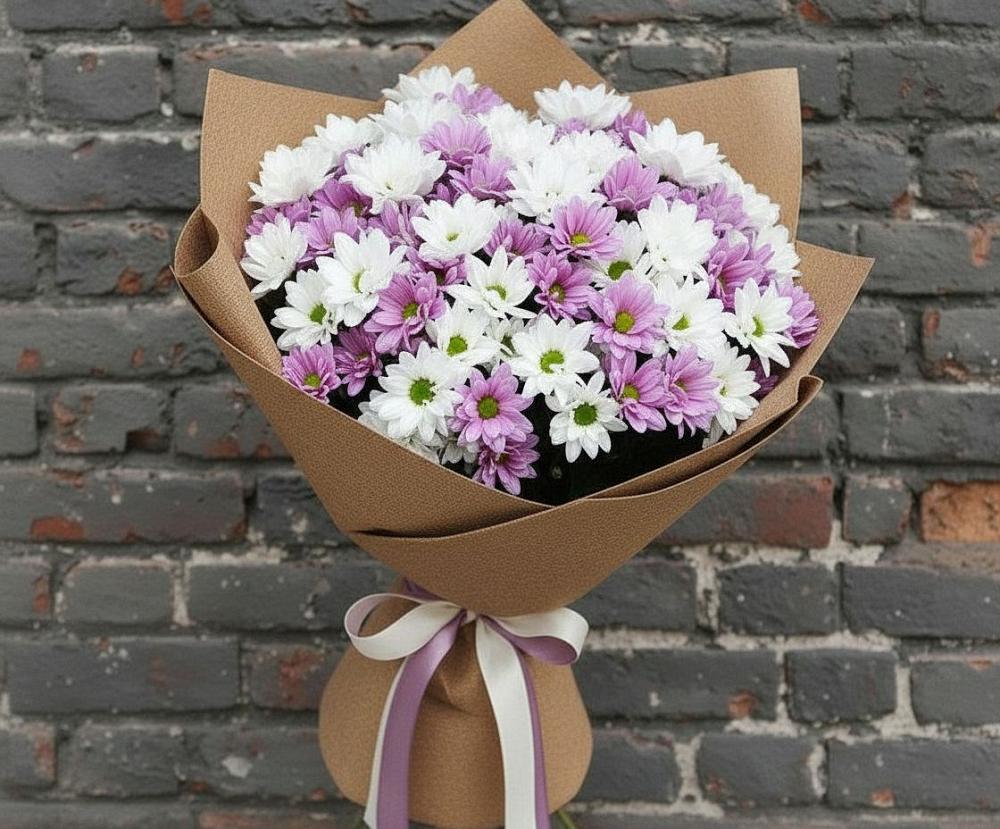 Букет цветов из: Хризантемы в Кармаскалы