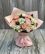 Букет цветов из:  Гвоздики, Розы и Хризантемы в Кармаскалы