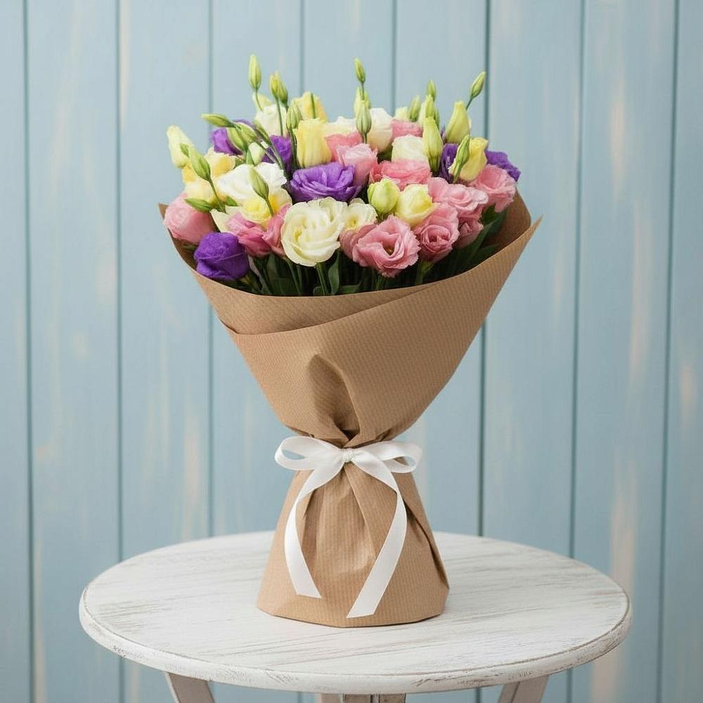 Букет цветов из: Лизиантусы в Кармаскалы