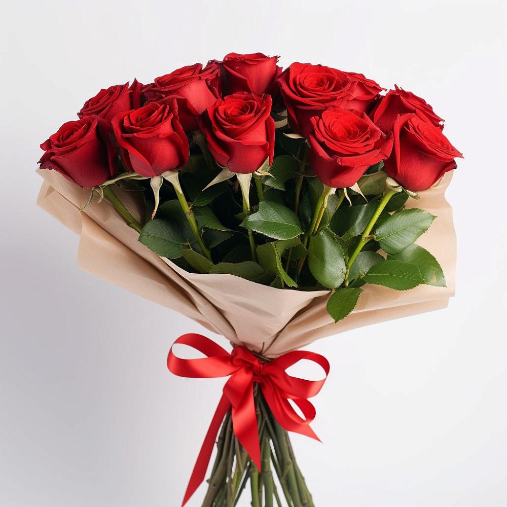 Букет 11 Красных роз Эдлесс Лав в Кармаскалы
