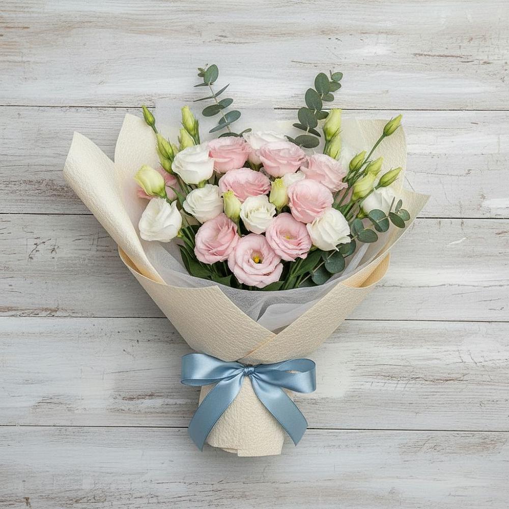 Букет цветов из: Лизиантусы в Кармаскалы